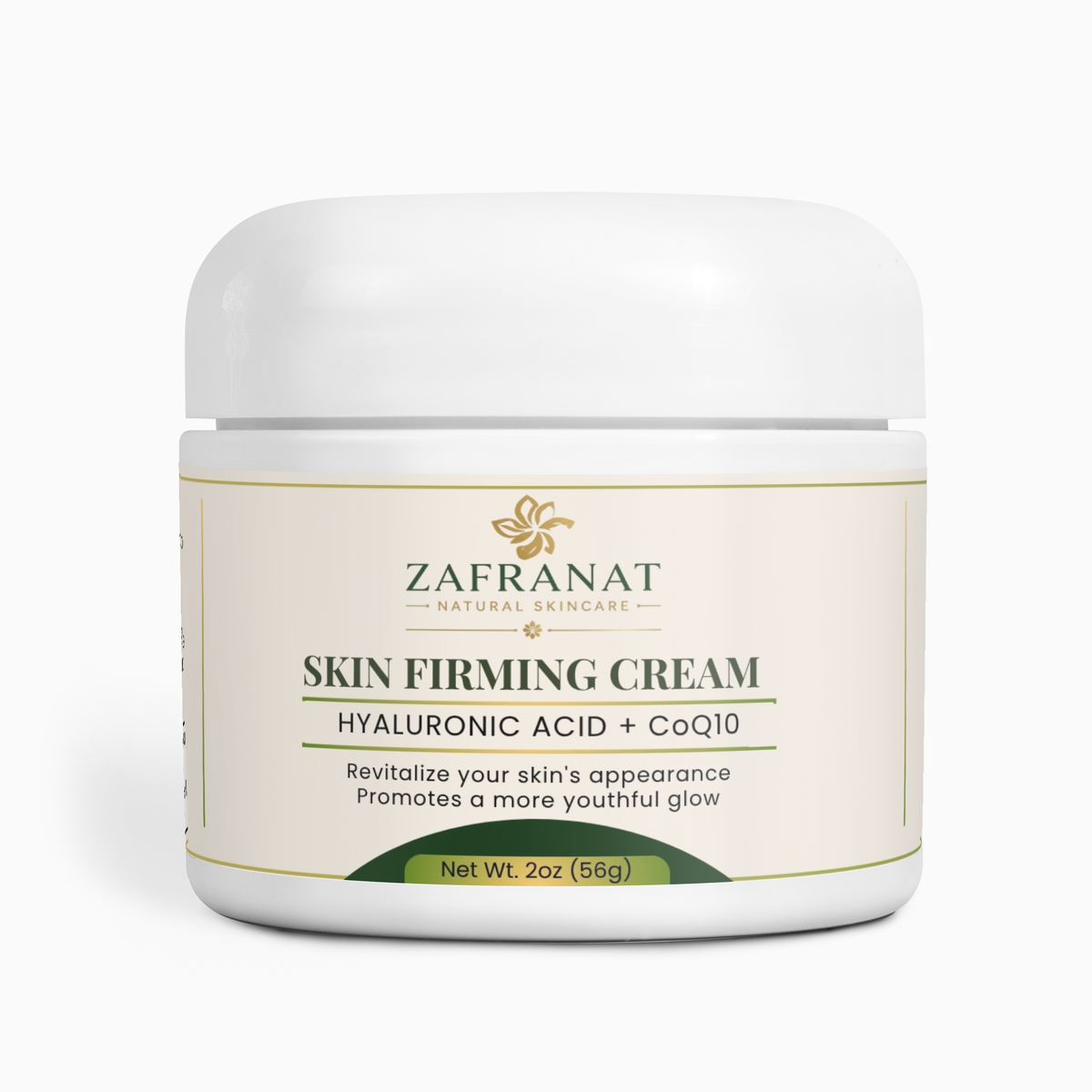 ZAFRANAT Skin Firming Cream – Hyaluronic Acid + CoQ10 Moisturizer
